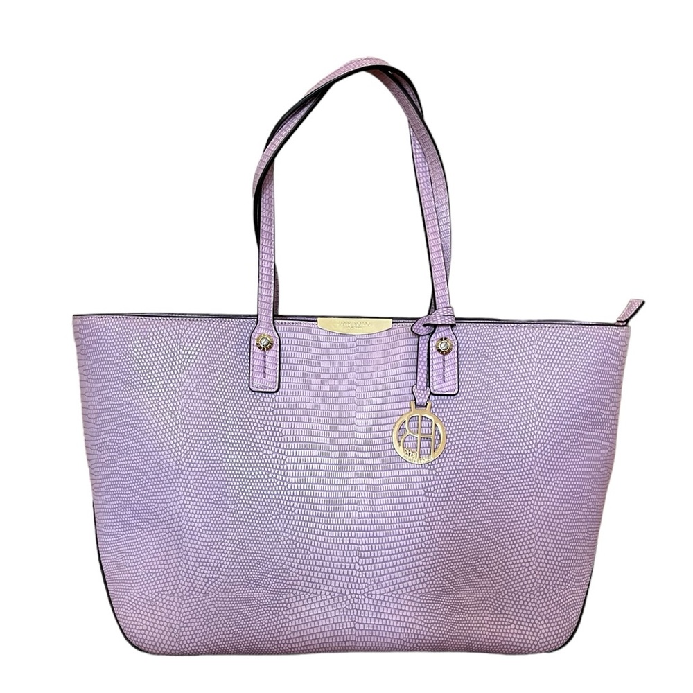 Henri Bendel Lavender Leather Handbag